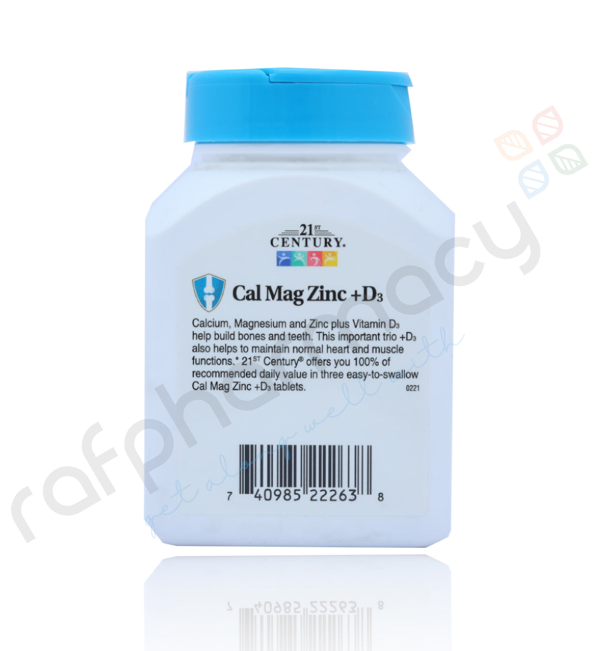 21st Century Calcium Magnesium Zinc + Vitamin D Tablets 90'S
