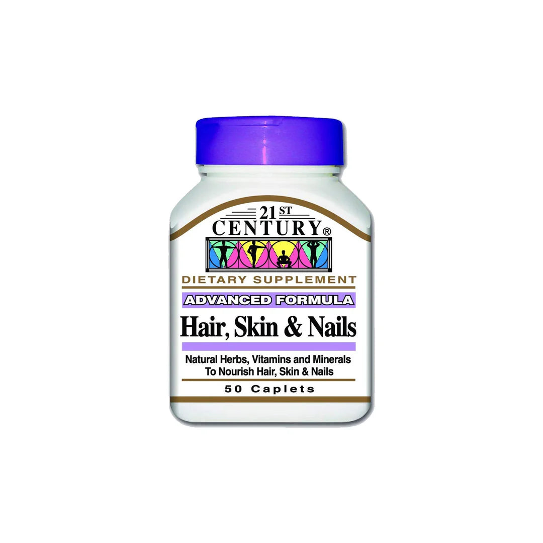 21ST CENTURY HAIR & SKIN AND NAIL CAPLETS 50'S