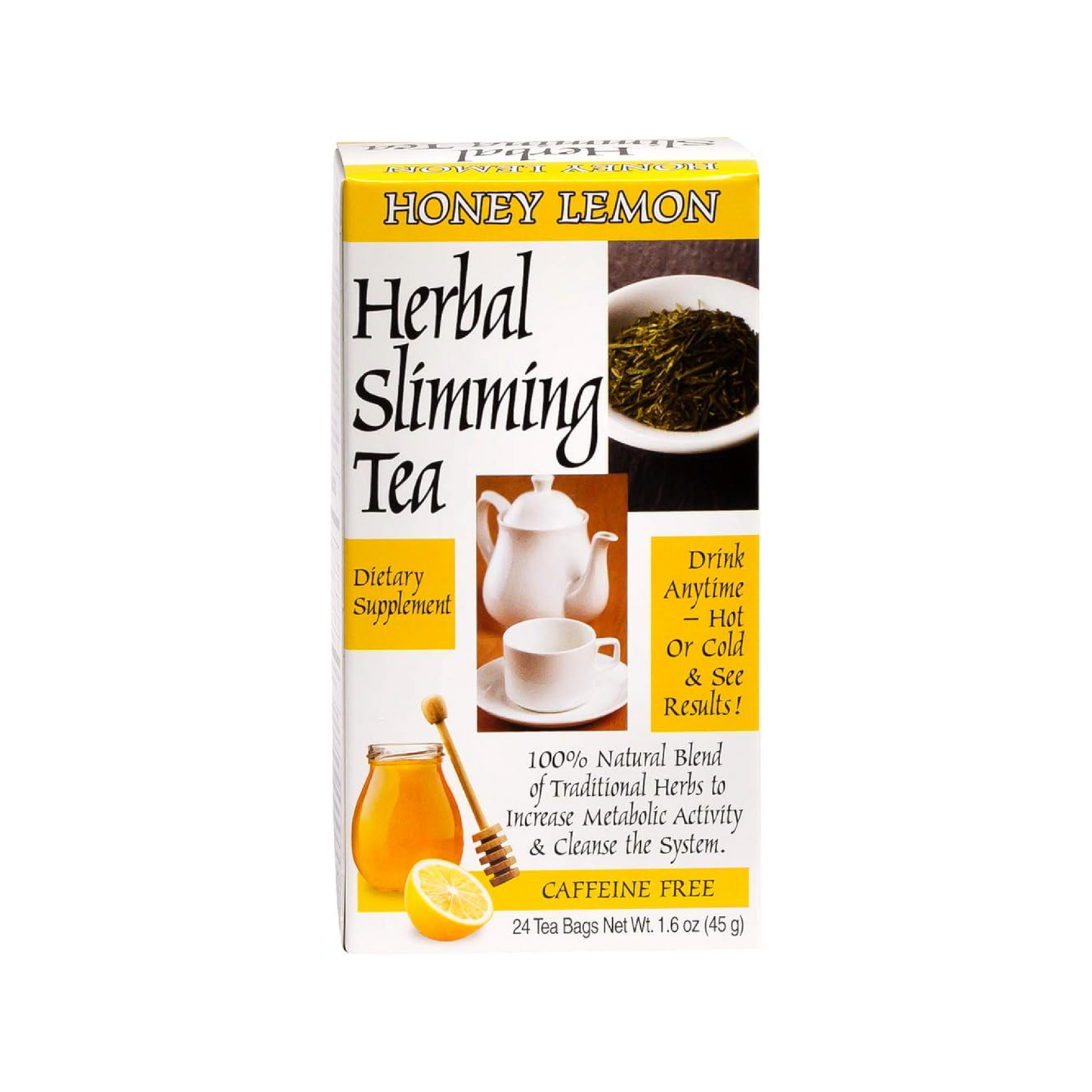 21St Century Honey And Lemon Herbal Slimming Tea 24'S
