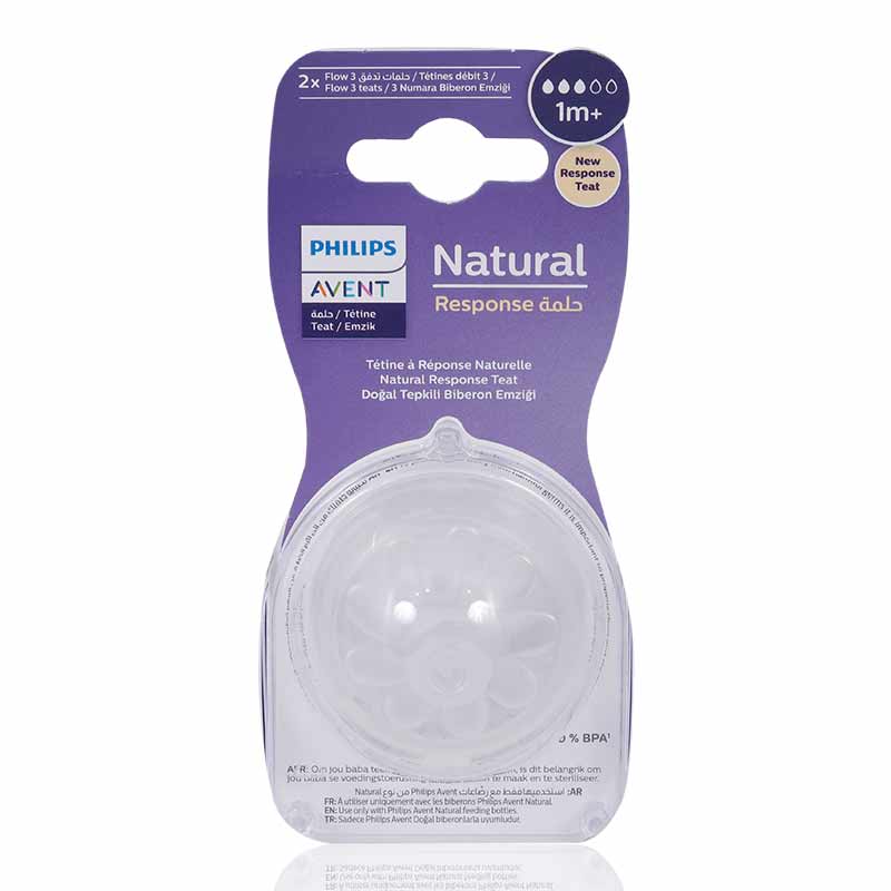 AVENT NATURAL SLOW FLOW TEATS 2'S MONTH – Raf Pharmacy