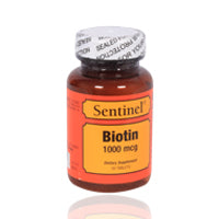 Sentinel Biotin 1000Mcg Tablets 30'S