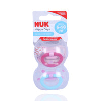 Nuk Happy Days 6 To 18 Months Soother 2'S