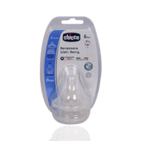 Chicco Silicon 6Month +Nipple 2'S