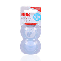 Nuk Rose & Blue Silicone Pacifier S2 6-18 Months 1'S
