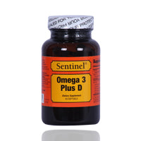 SENTINEL OMEGA 3 PLUS VITAMIN D SOFTGELS 60'S