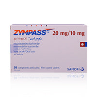 ZYMPASS 20MG/10MG TABLETS 30'S
