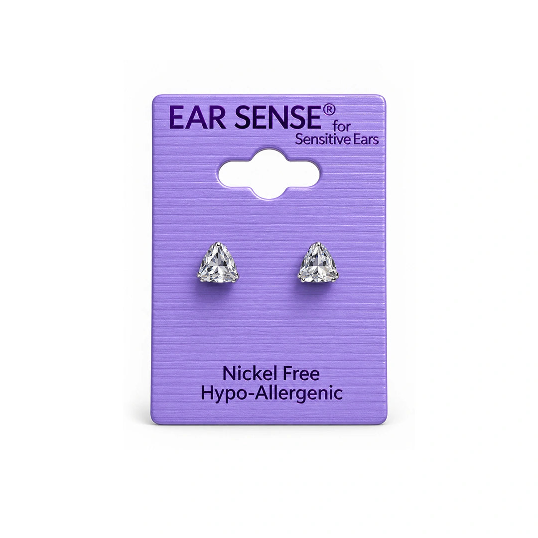 Ear Sense K6 Crystal Heart Studs