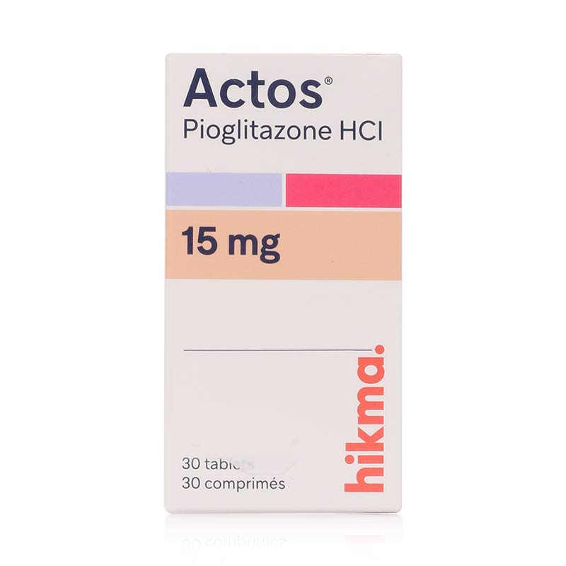 Actos 15mg Tablets 30'S