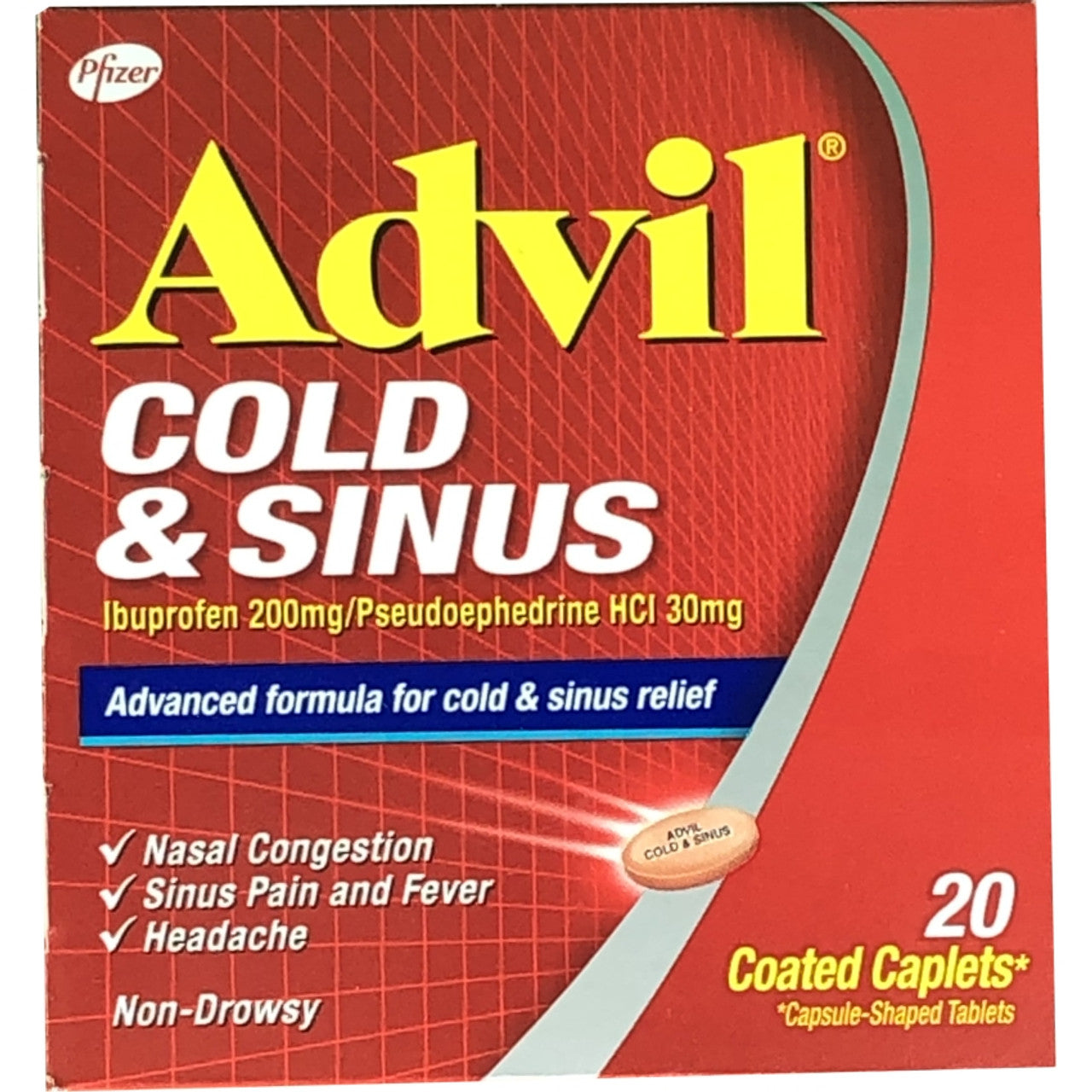 Advil Cold And Sinus 20'S Caplets