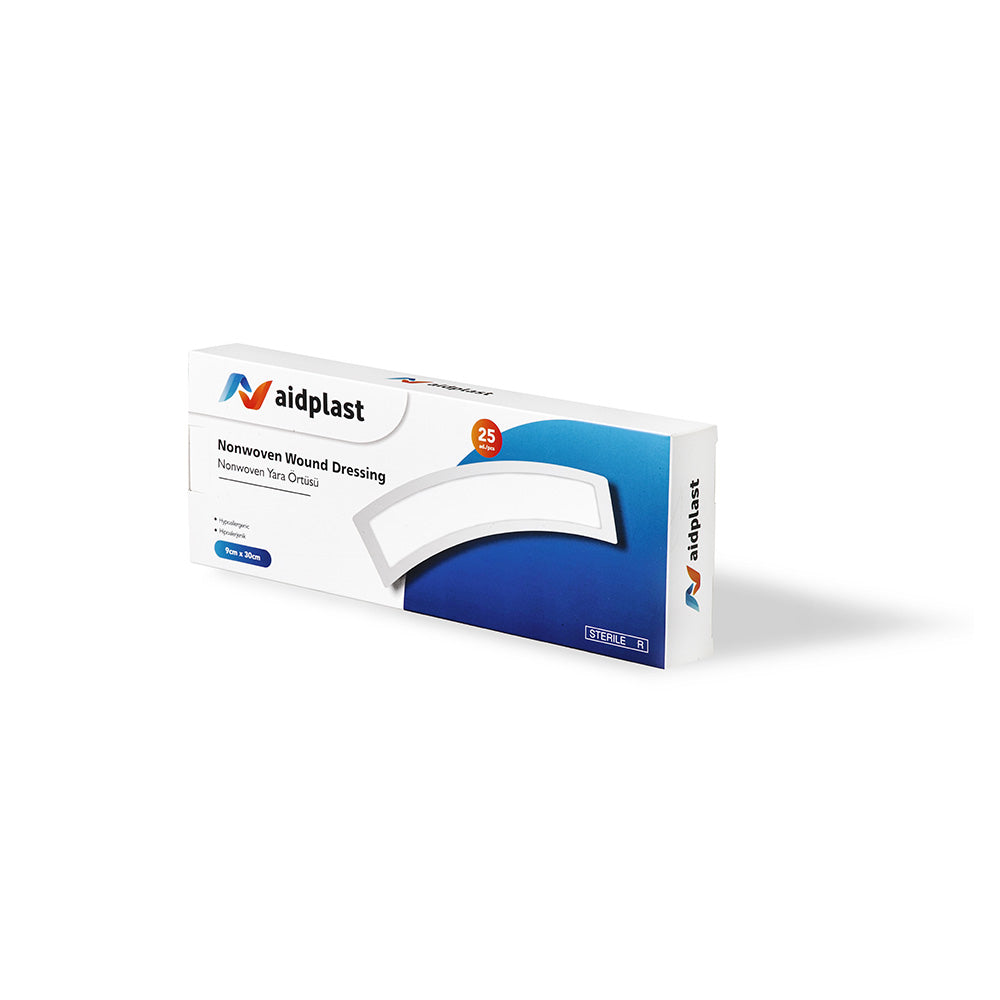 Aidplast Sterile Nonwoven Wound Dressing Plaster 9cmx30cm 25'S V630