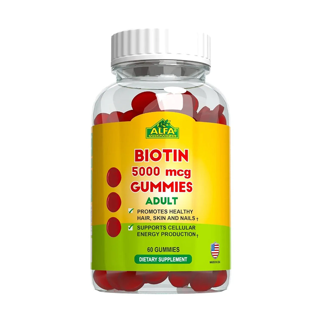 Alfa Biotin 5000 Mcg Gummies Adult 60'S