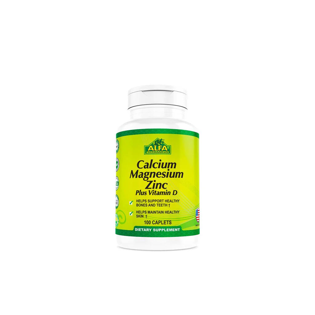 Alfa Calcium Magnesium Zinc Vitamin D Caplets 1X 100'S
