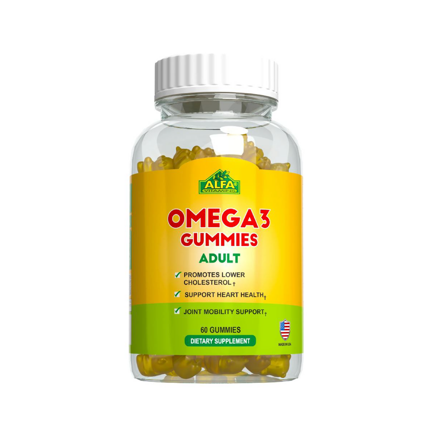Alfa Omega 3 Adult Gummies 60'S