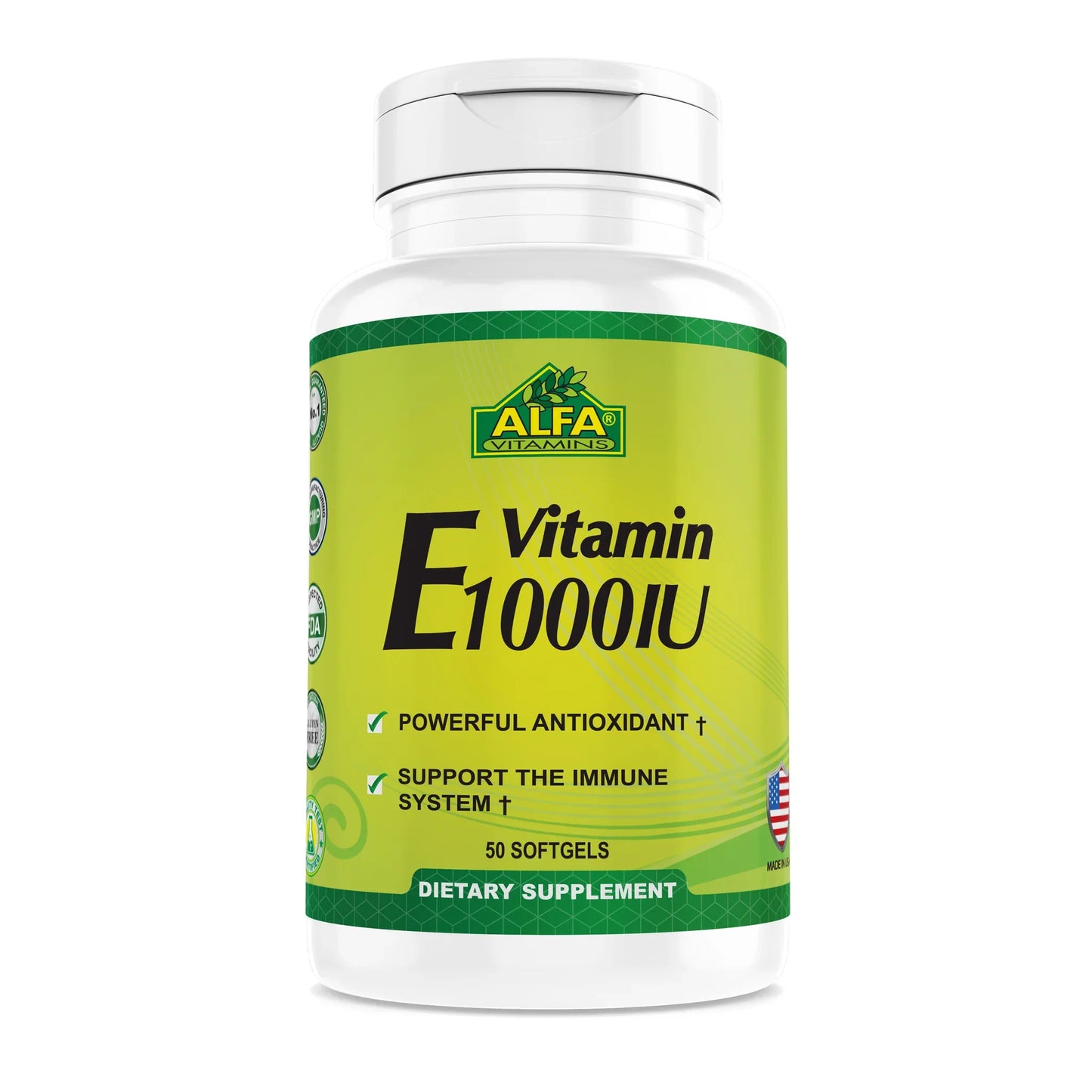 Alfa Vitamin E 1000Iu Softgels 50'S