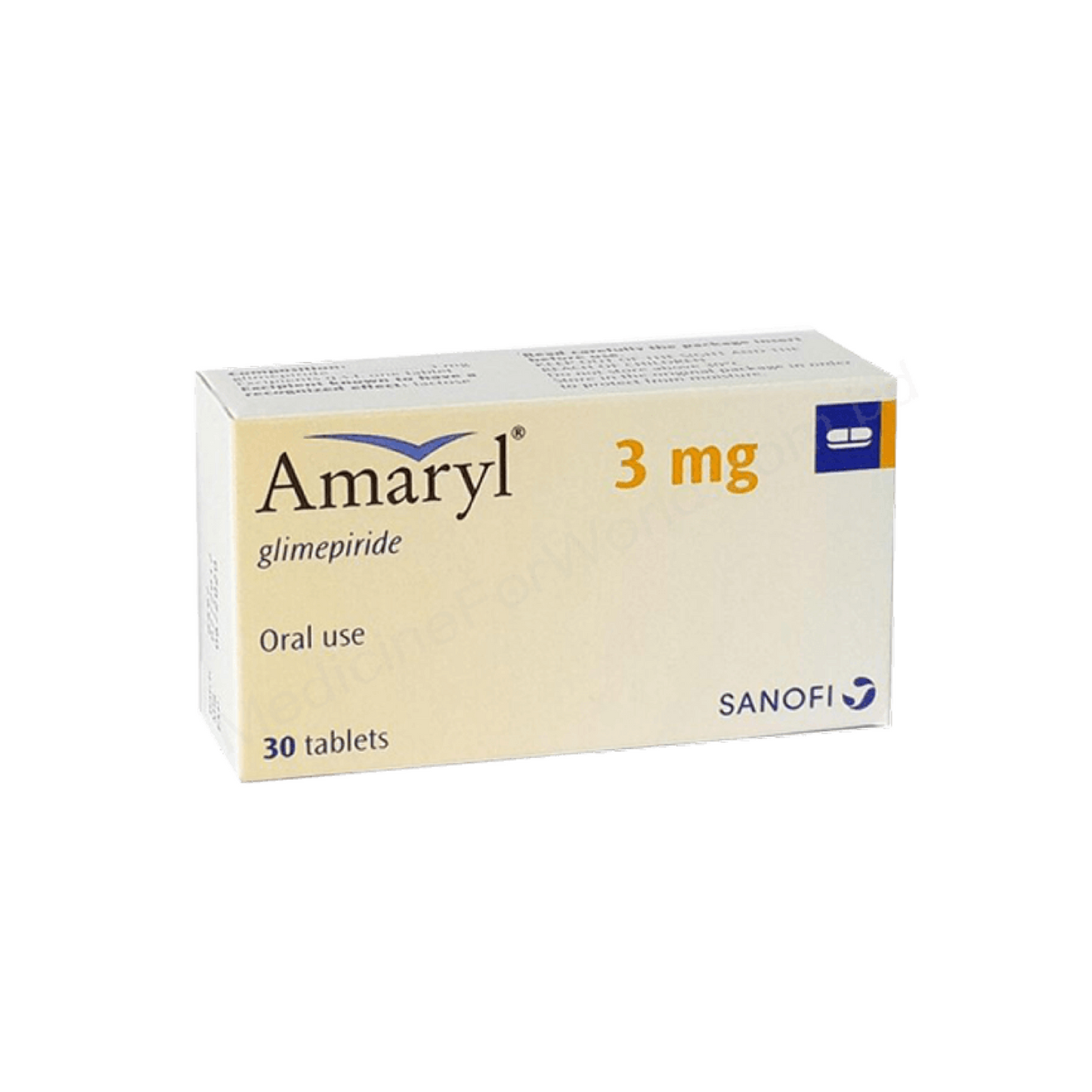Amaryl 3mg Tablets 30'S
