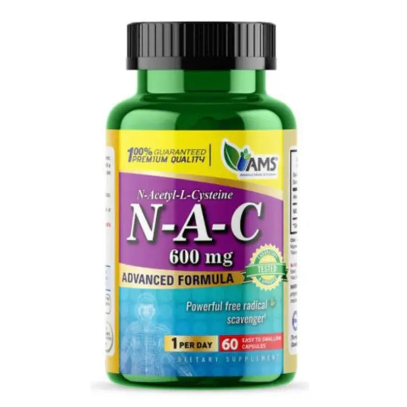 Ams N-Acetyl-L-Cysteine 600mg Capsule 60'S