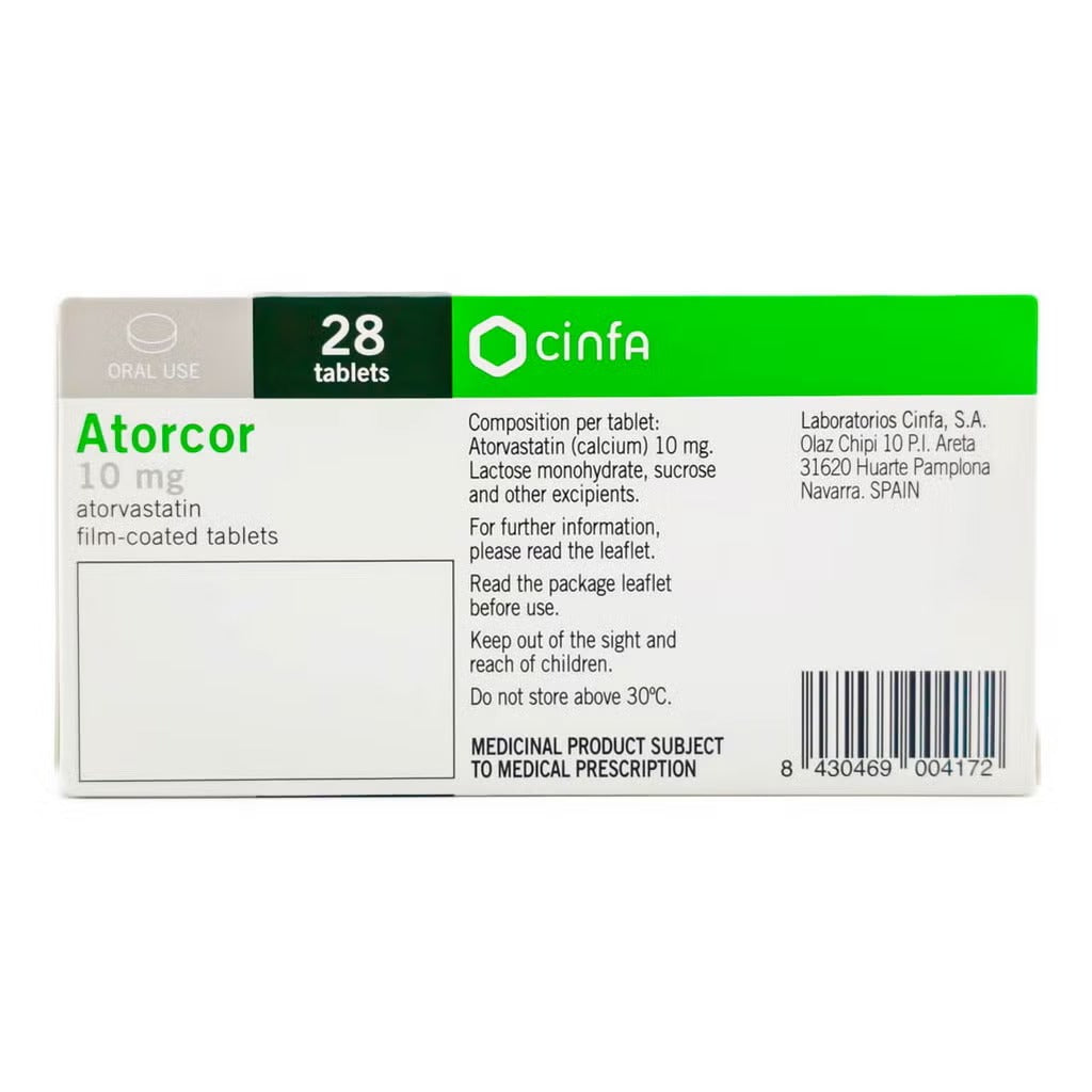 Atorcor 10mg Tablets 28'S