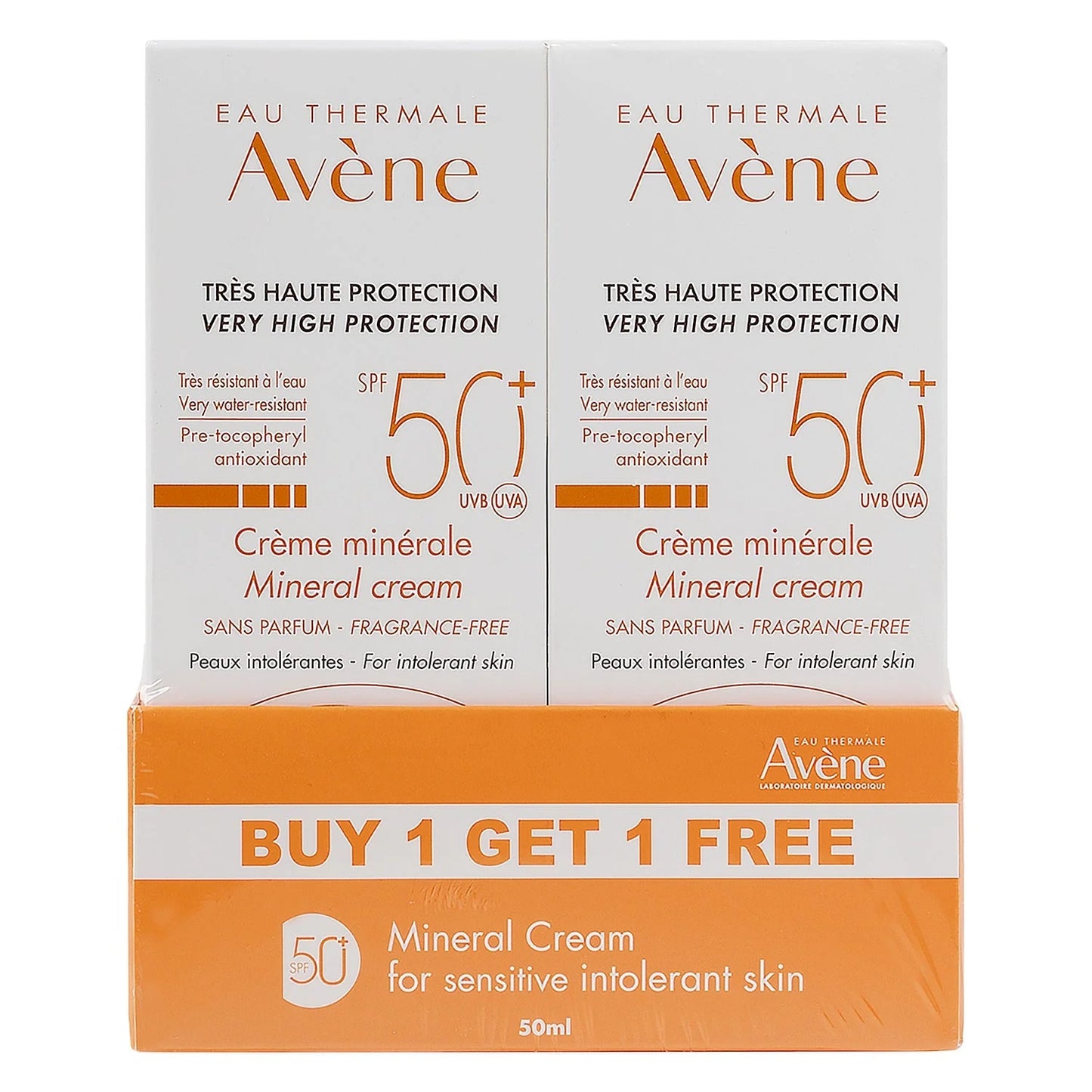 AVENE 1+1 SPF 50 VHP MINERAL CREAM 50ML