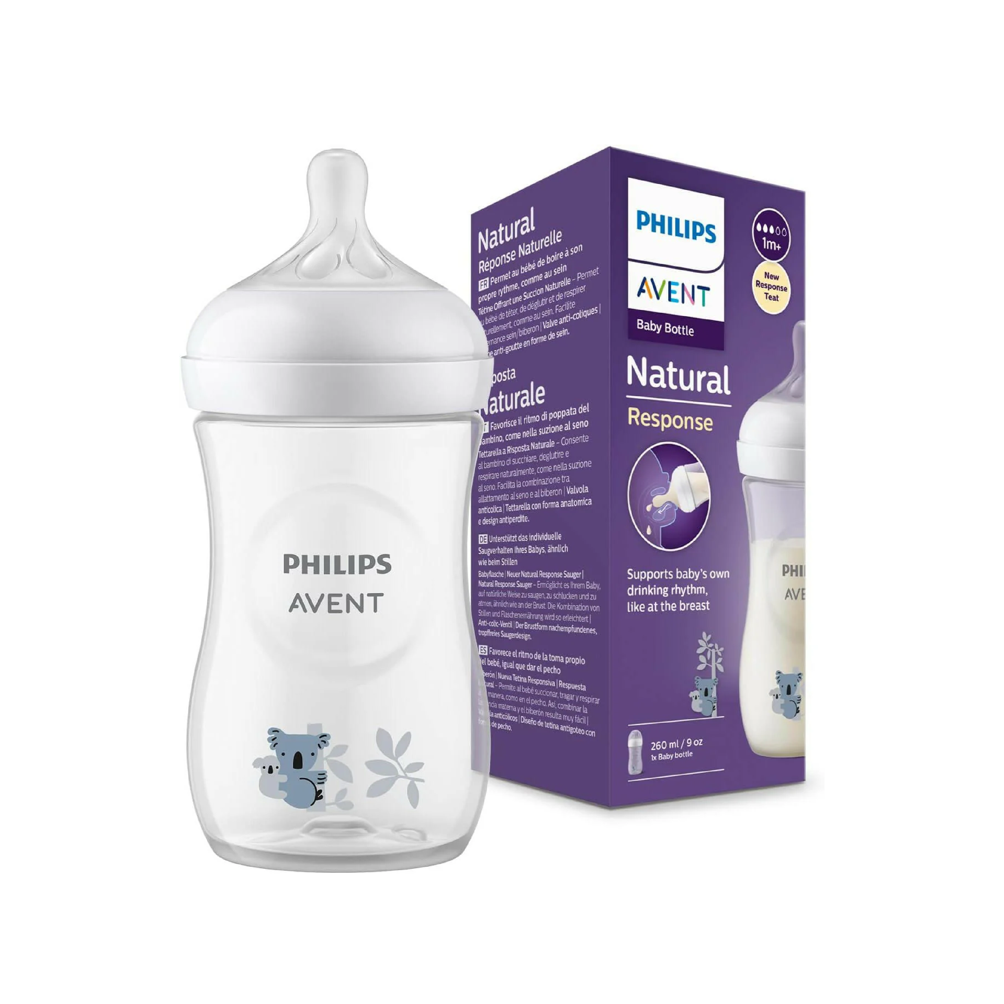 Avent Natural Feeding Bottle Koala 260Ml – Raf Pharmacy