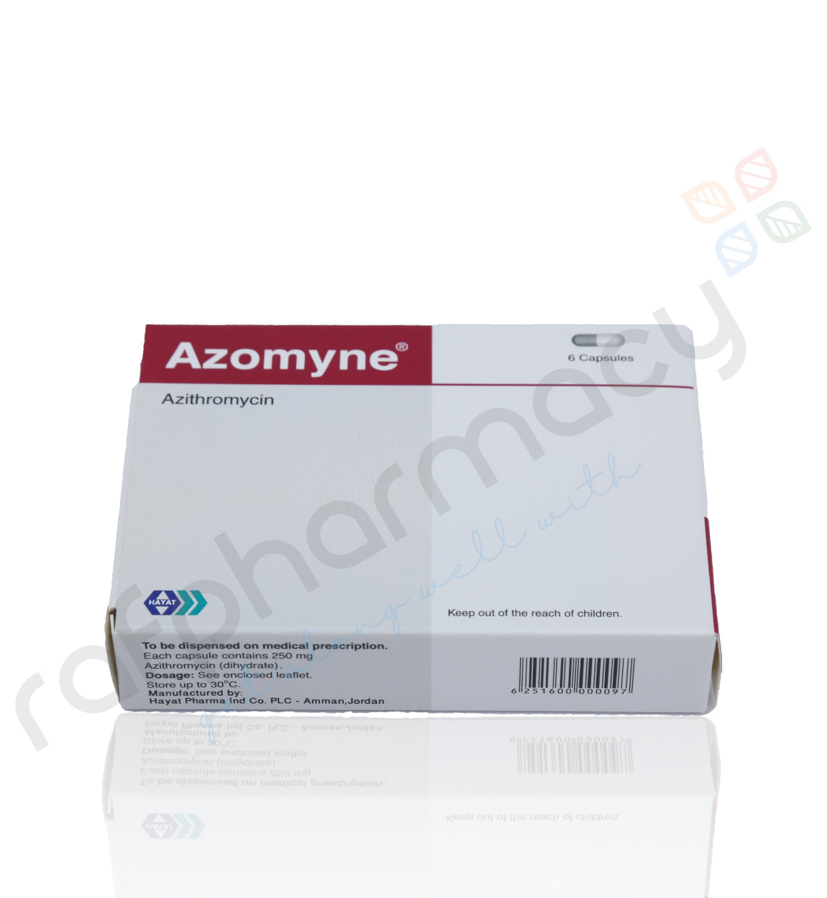 AZOMYNE 250MG CAPSULES 6'S
