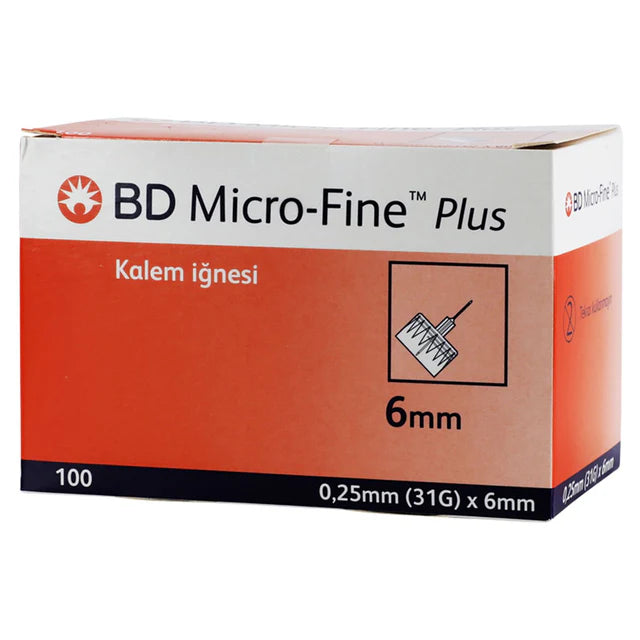 Bd Micro Fine Plus Needle 31G X 6Mm 100'S