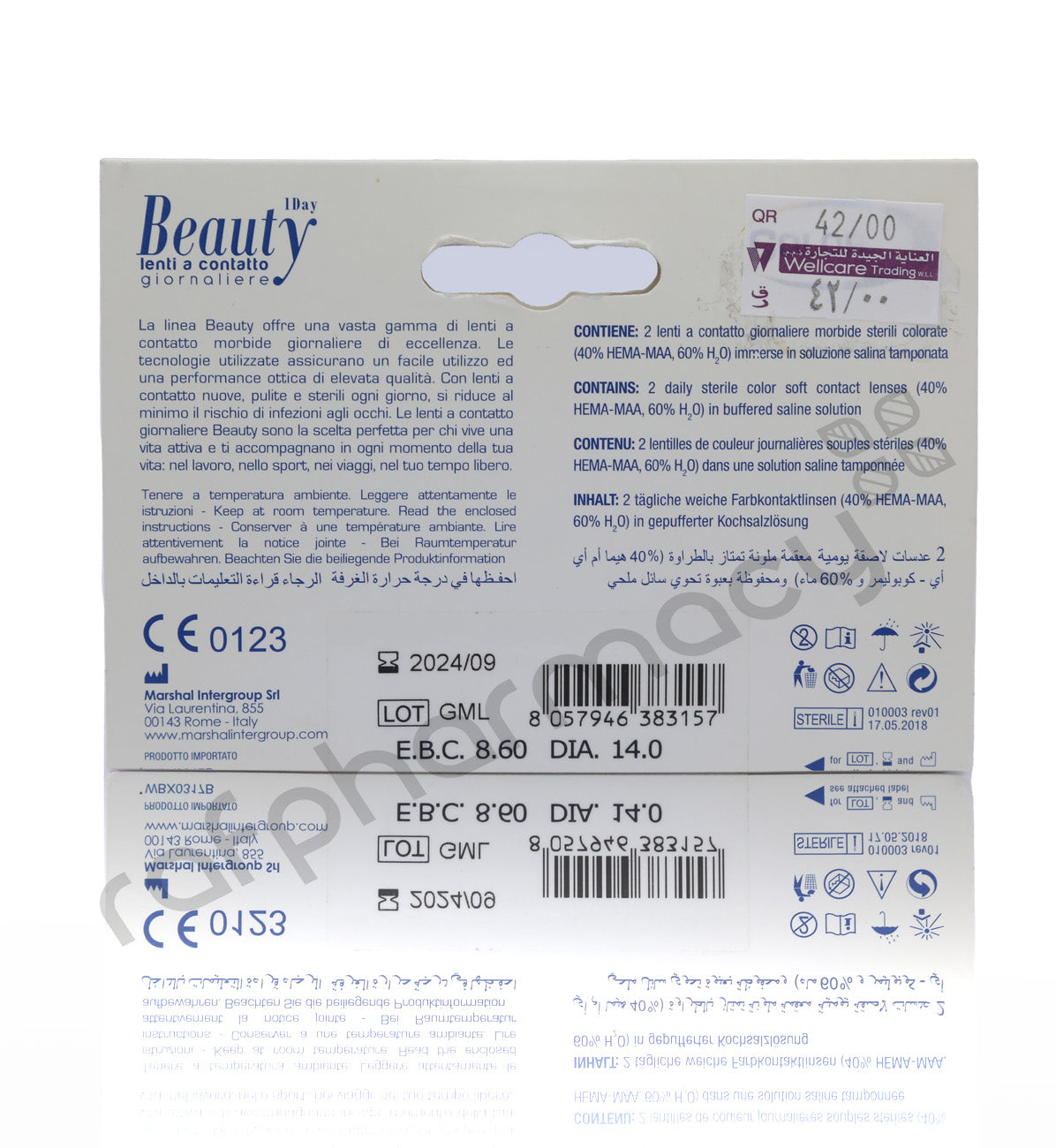 Beauty Daily Color Lens Aqua 2'S