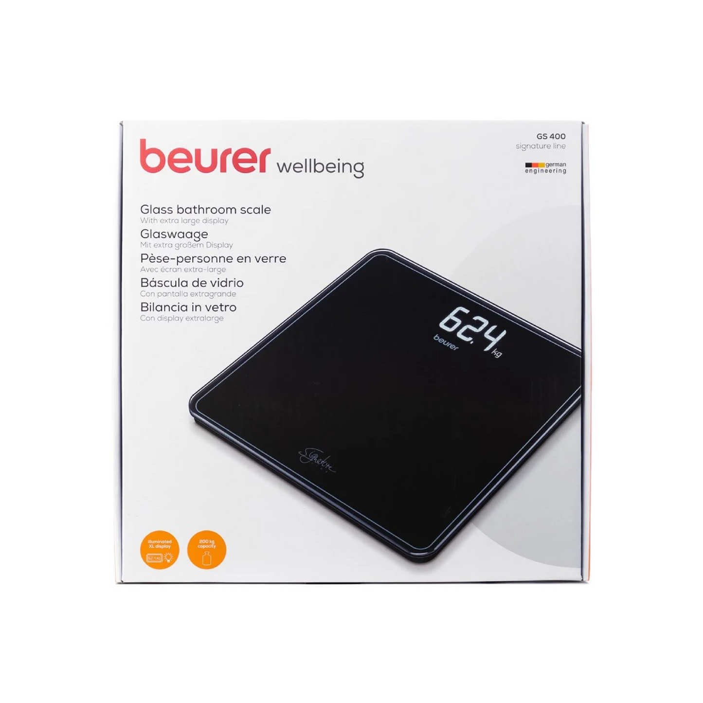 Beurer Gs400 Digital Glass Scale Black