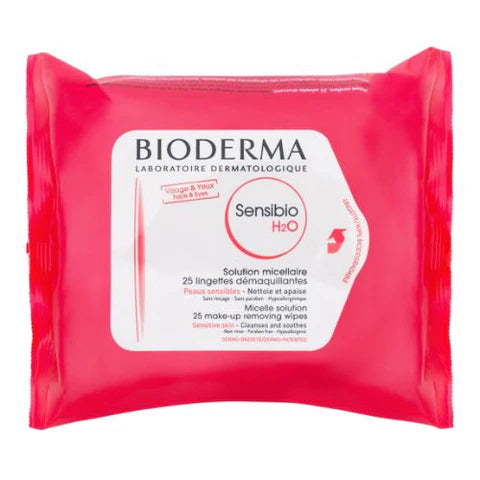 Bioderma Sensibio H2o Make Up Removing Wipes 25'S