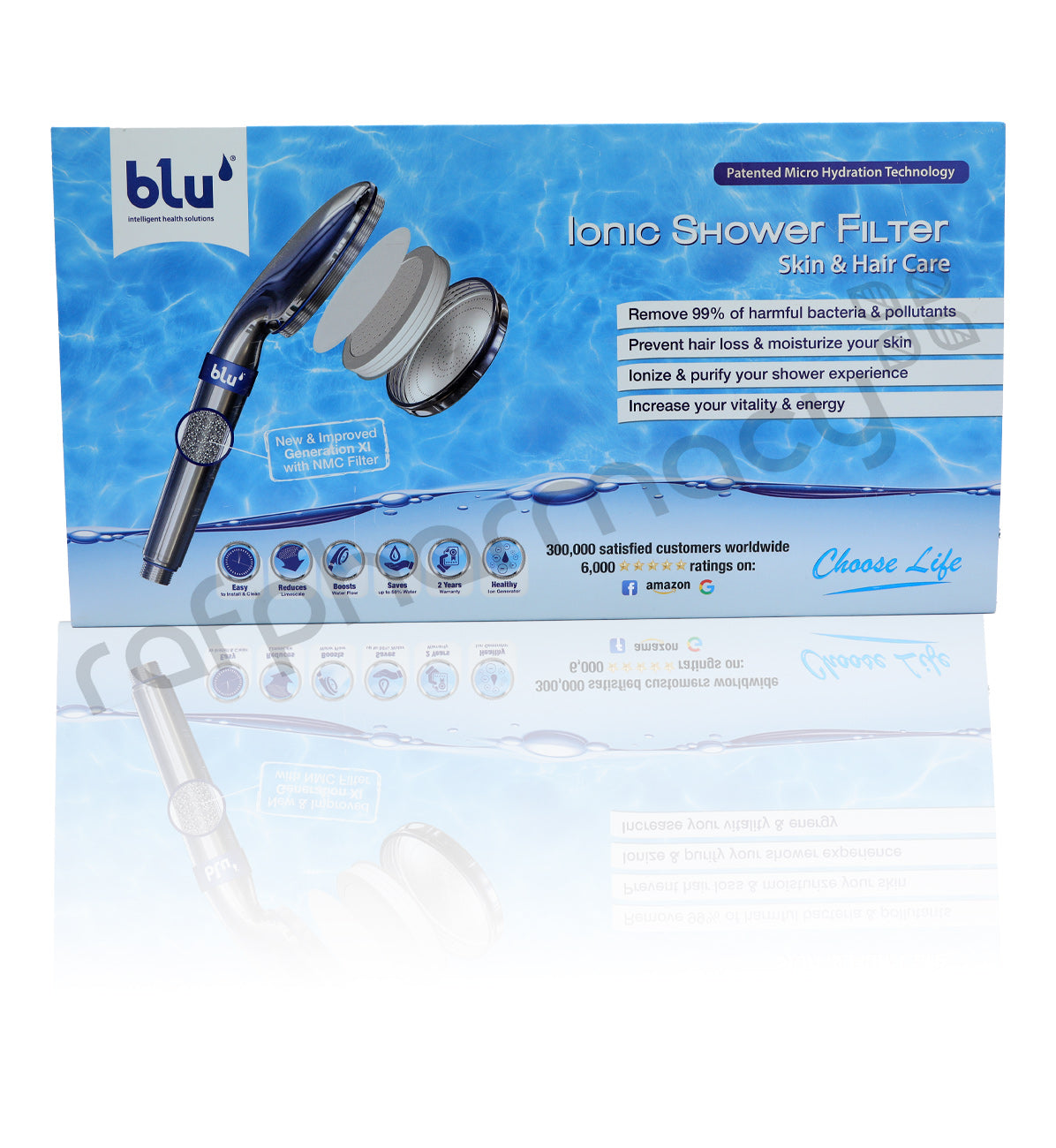 Blu Ionic Power Shower Filter System