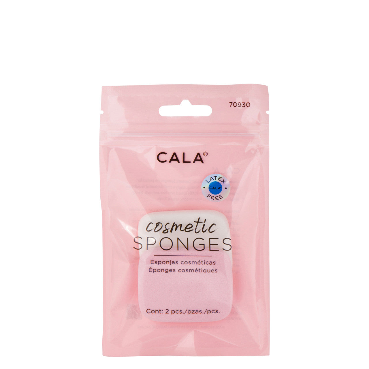 Cala Cosmetic Sponges Square 2Pc - 70930