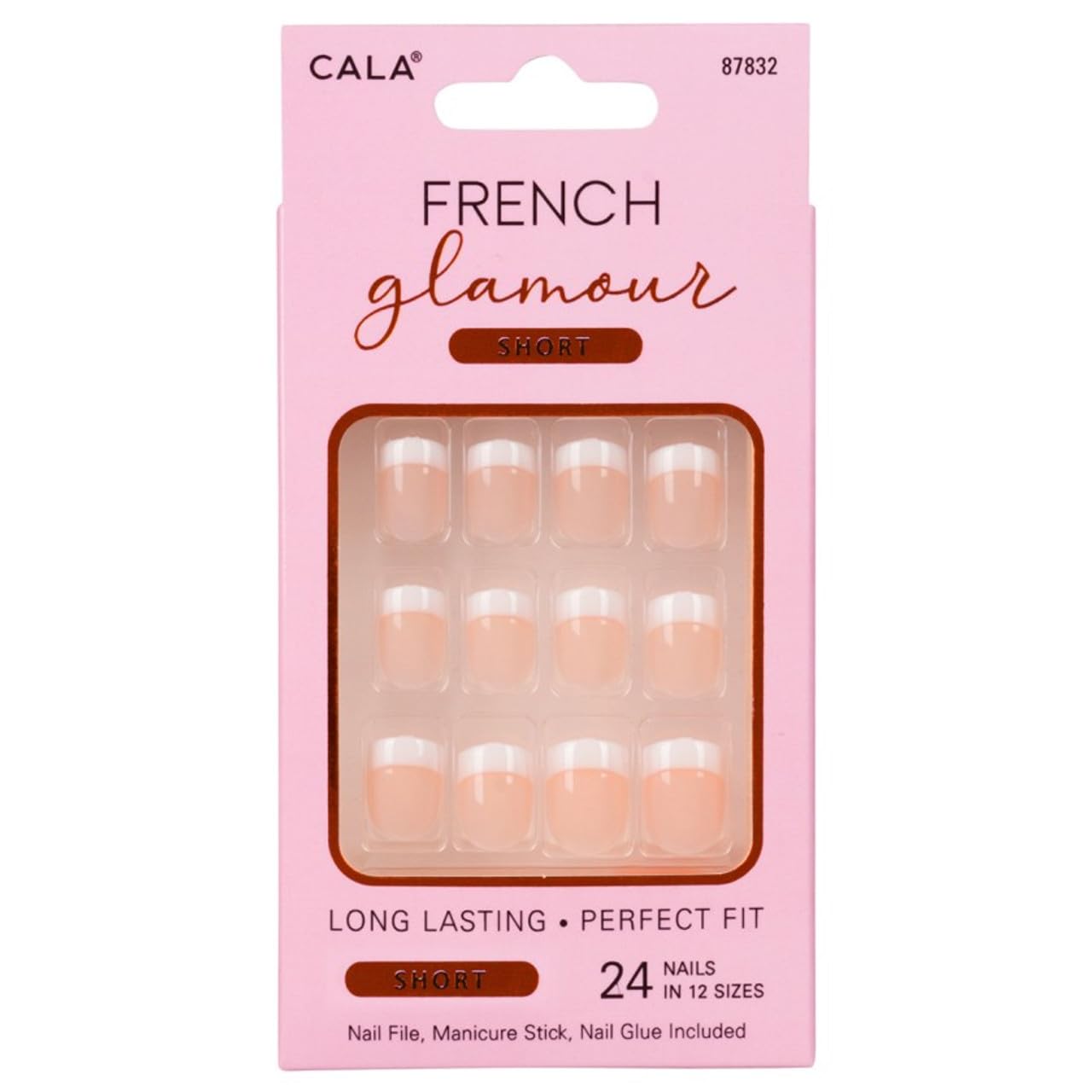 Cala French 87832 Glamour Nail Kit(M) 24'S