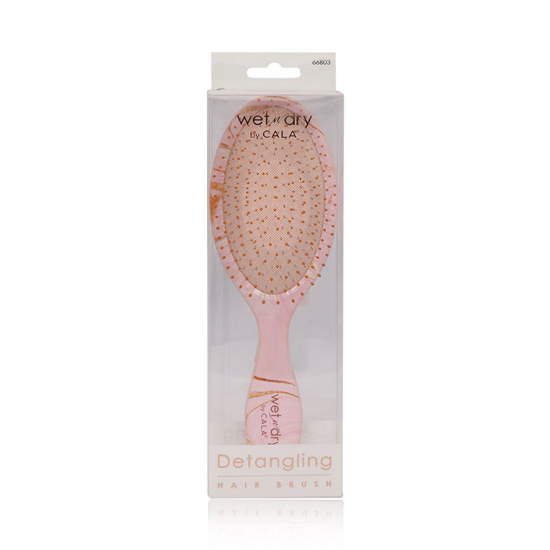 Cala Pink Pastle Marble Hair Brush 66803