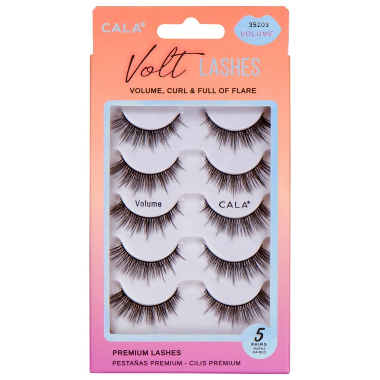 Cala Volt Lashes Flare 5Pairs Per Pack -35207