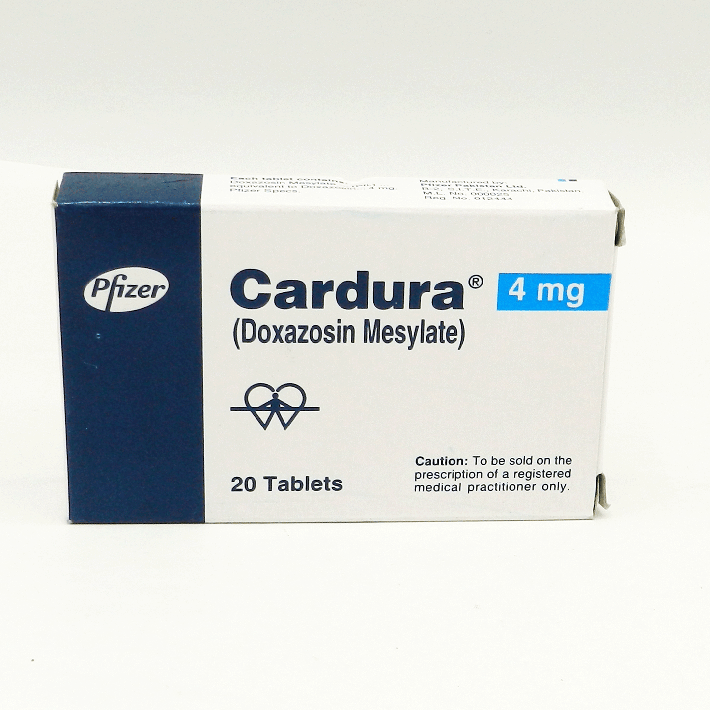 Cardura 4Mg Tablets 20'S