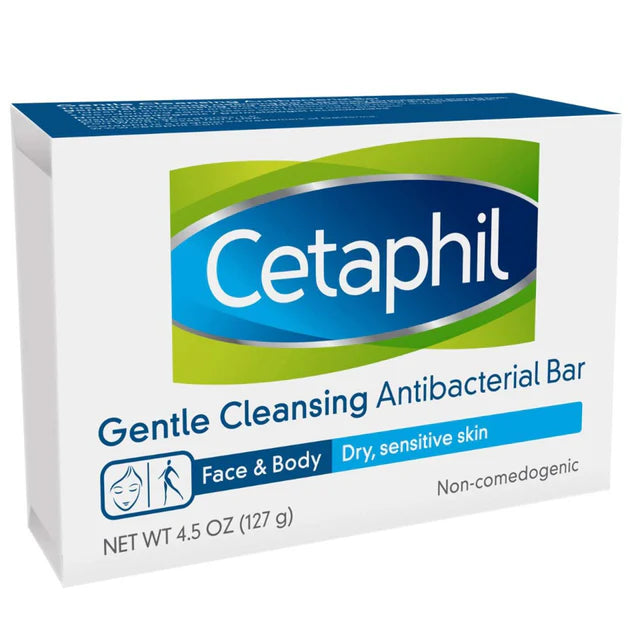CETAPHIL ANTIBACTERIAL GENTLE CLEANSING BAR 127GM