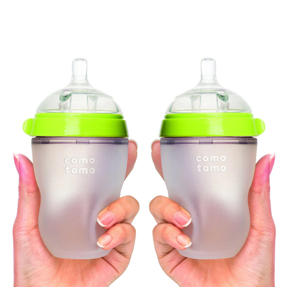 Como Tomo Soft Hygienic Silicone Baby Bottle(Double Pack