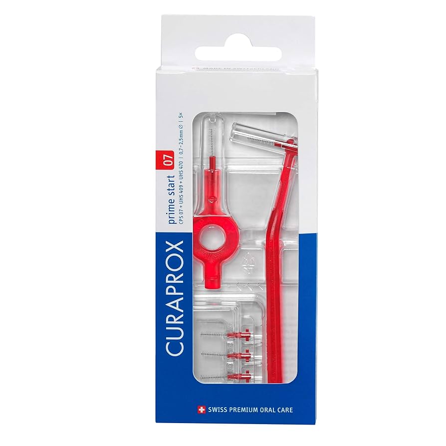 Curaprox Prime Plus Cps07 Interdental Brush With Red Holder