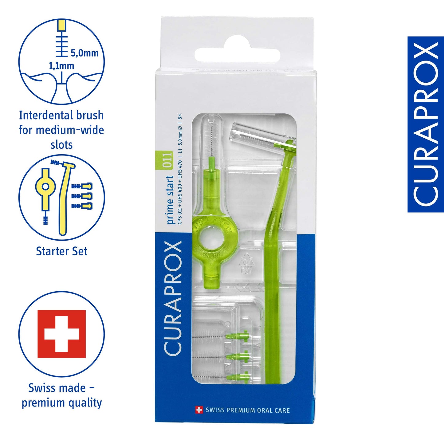 Curaprox Prime Start Cps011 Interdental Brush With Holder