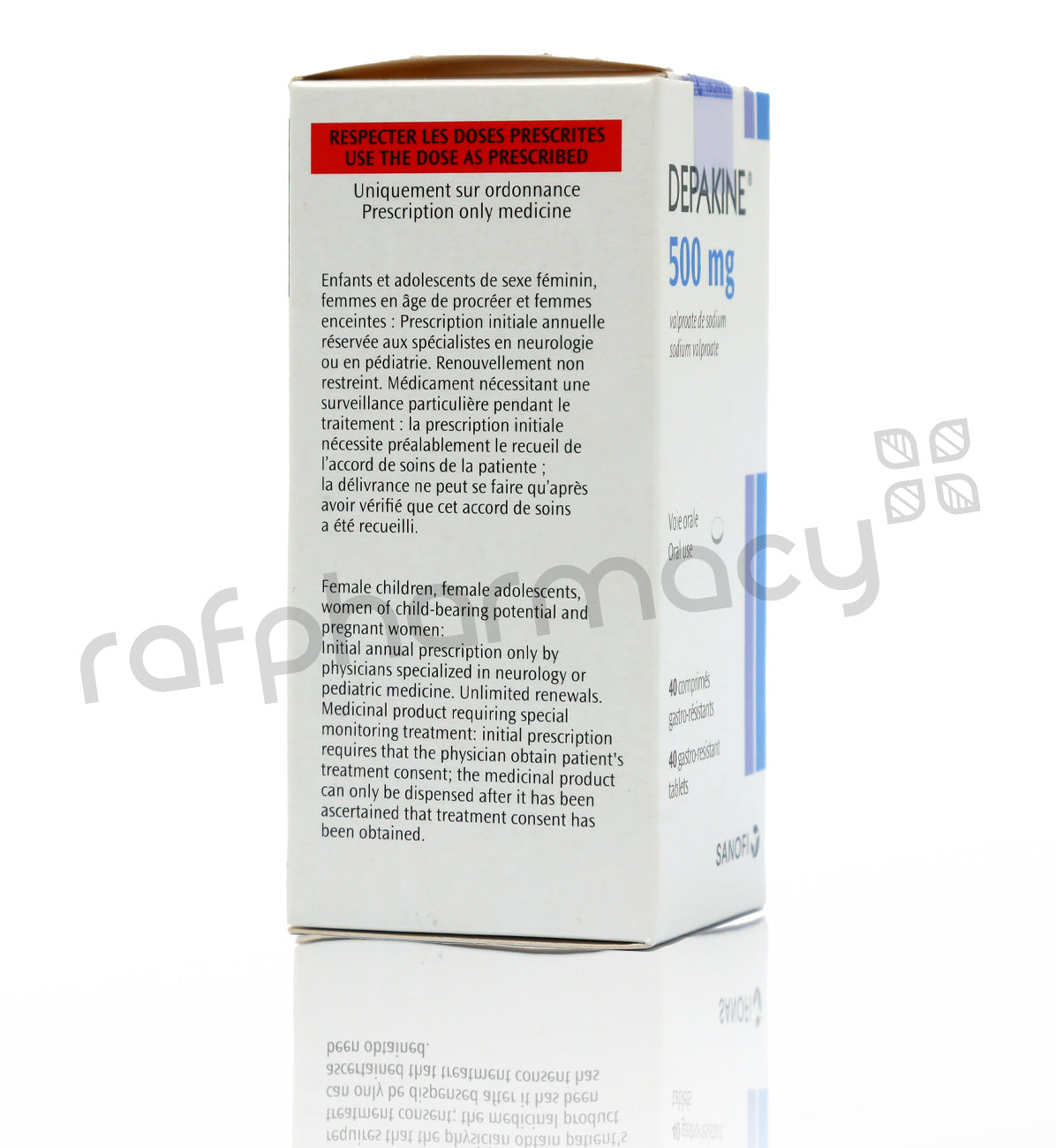 DEPAKINE 500MG TABLETS 40'S