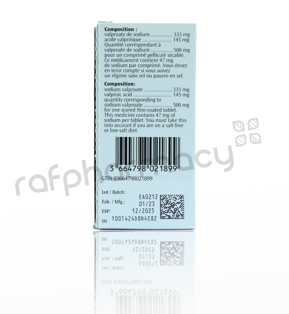 DEPAKINE CHRONO 500MG TABLETS 30'S