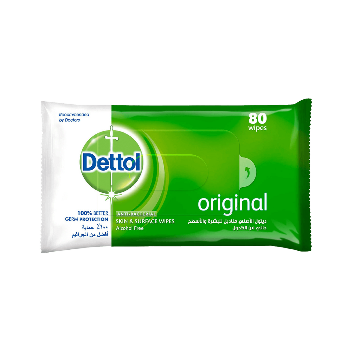Dettol Anti Bacterial Wipes 80'S