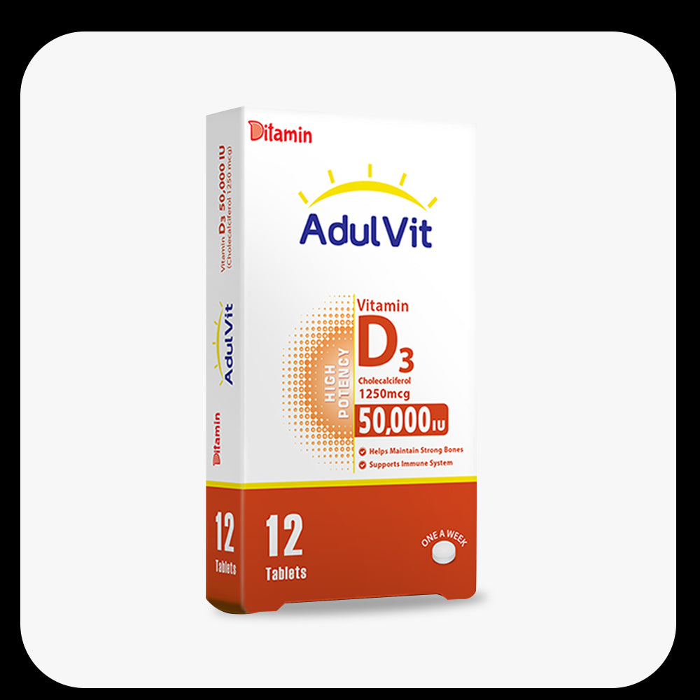 Ditamin Vitamin D3 50.000 Tablets 12'S
