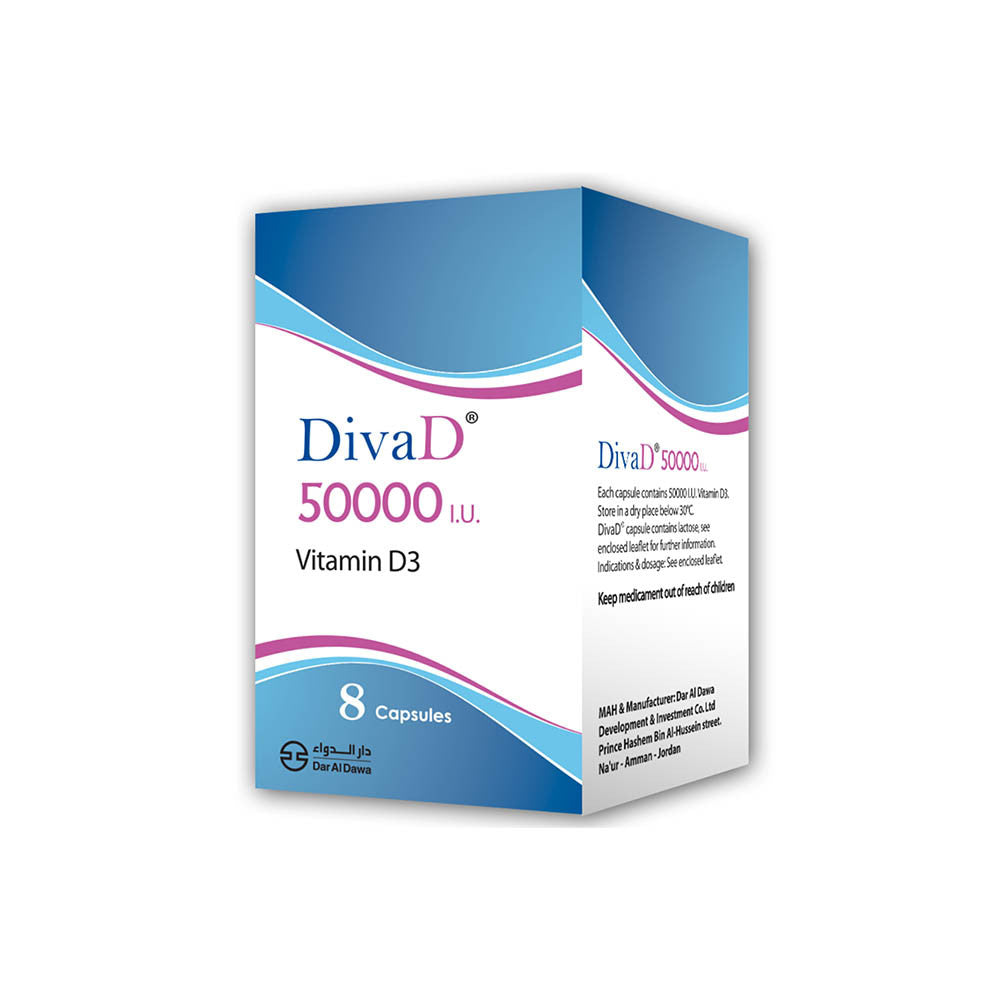 Divad Vitamin D3 50,000Iu Capsules 8'S
