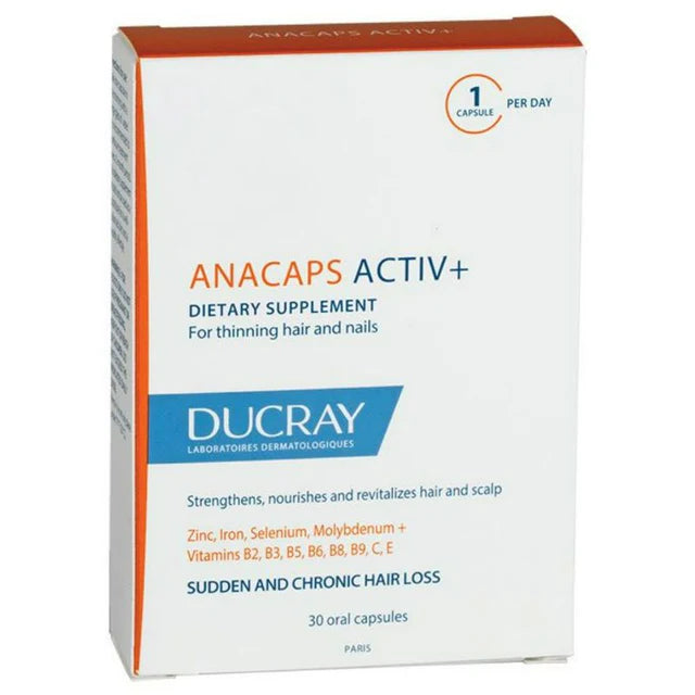 Ducray Anacaps Active+ Capsules 30'S