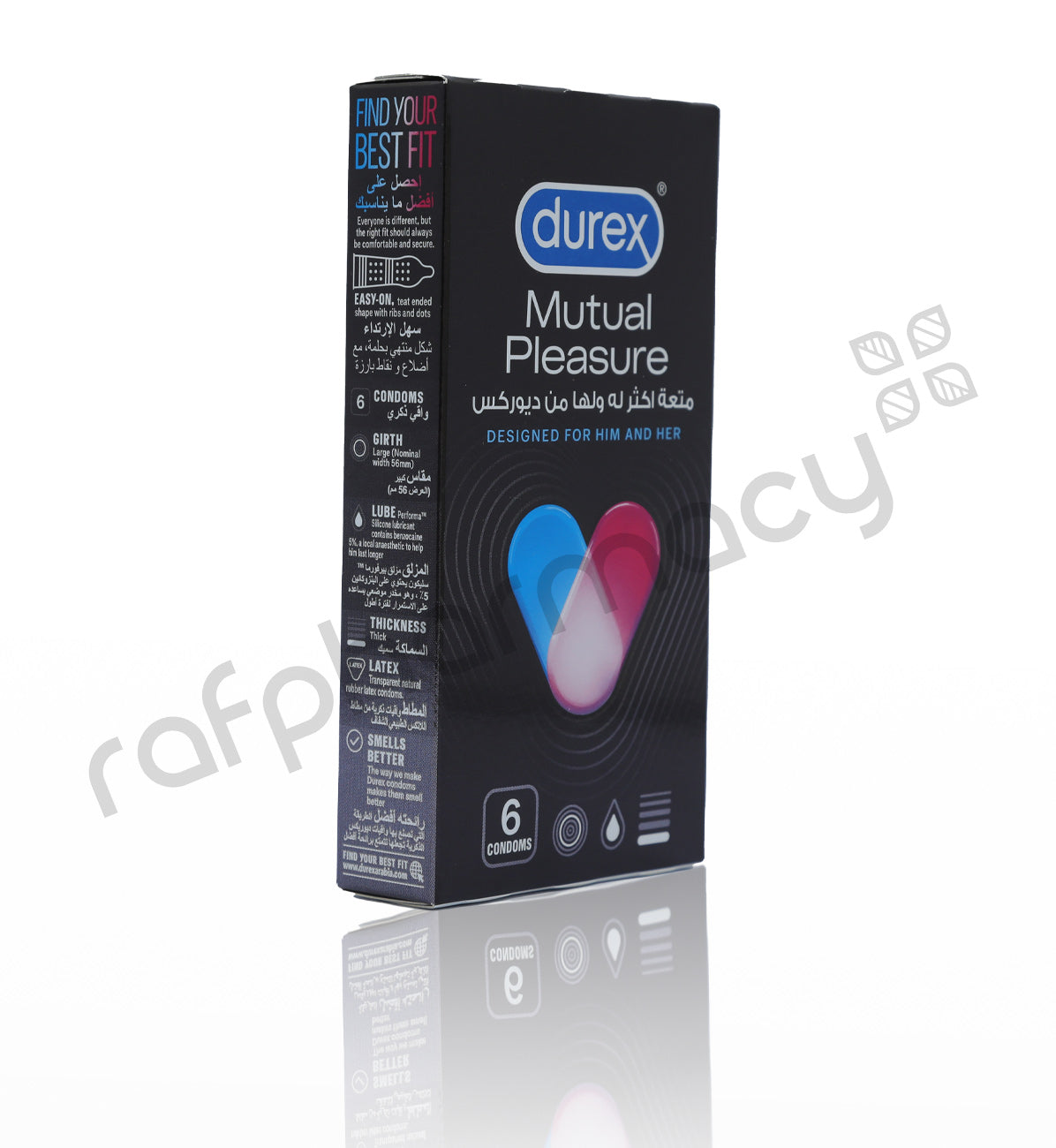 DUREX MUTUAL PLEASURE CONDOMS 6'S