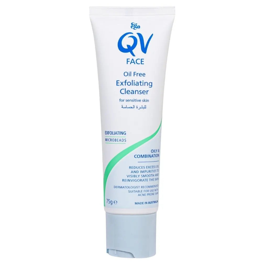 Ego Qv Face Oil Free Exfoliating Cleanser 75g