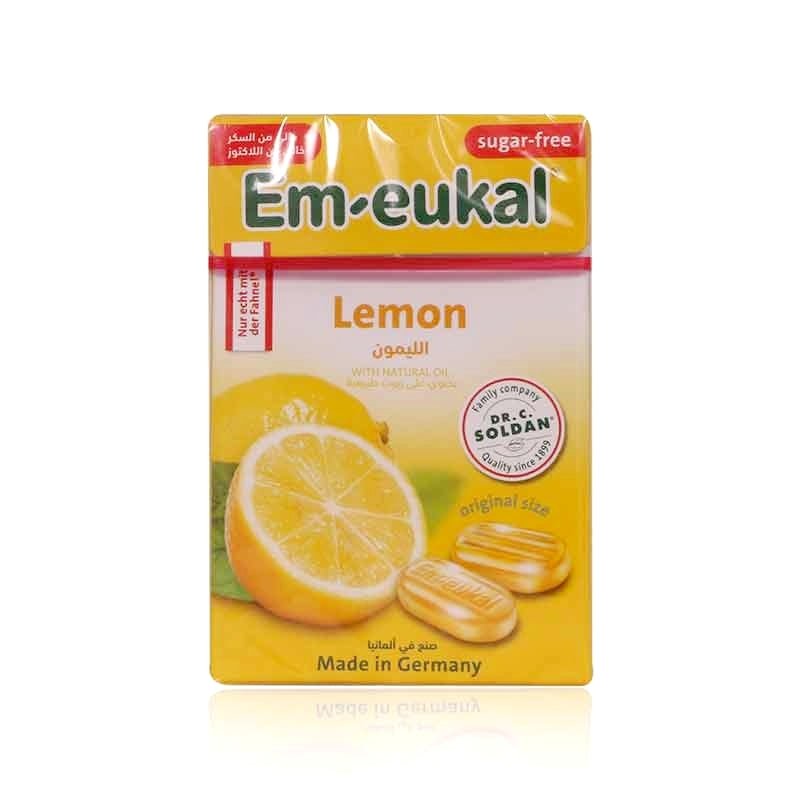 EM - EUKAL LEMON LOZENGES 50GM