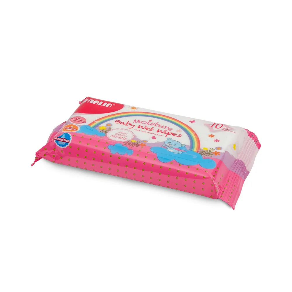 Farlin Baby Wet Wipes Ant-Rash 10'S Dt-004a