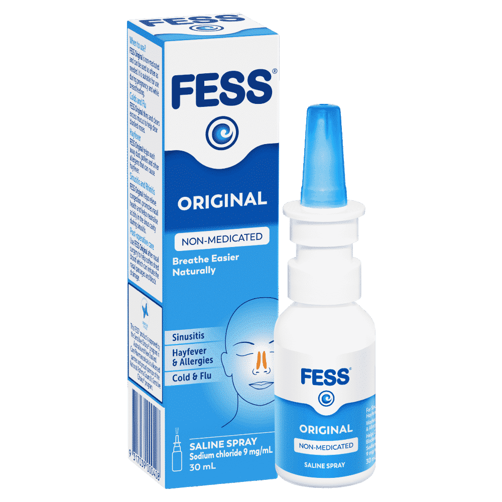 Fess Saline Nasal Spray 30ml Blue