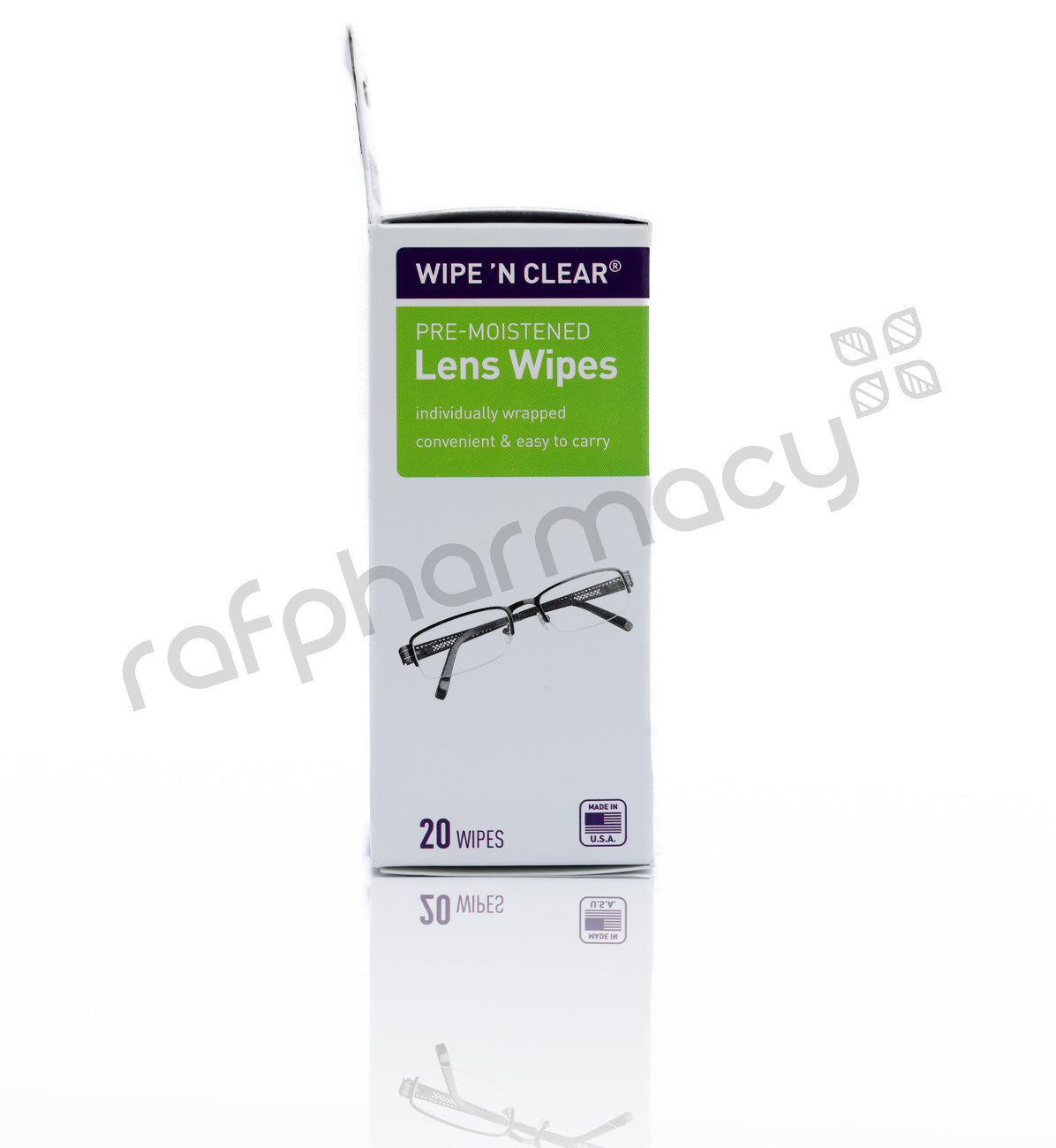 FLENTS WIPE N CLEAR LENS WIPES 20'S
